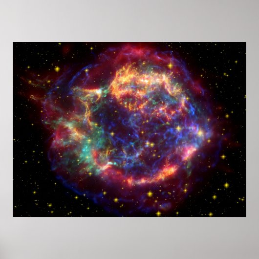 Cassiopeia A supernova Poster (Voorkant)