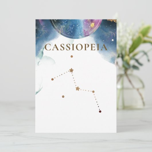 Cassiopeia Constellation, Celestial Table Number (Staand voorkant)