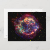 Cassiopeia Galaxy Supernova restant Briefkaart (Voorkant / Achterkant)