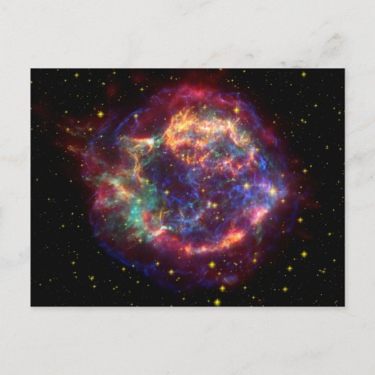 Cassiopeia Galaxy Supernova restant Briefkaart (Voorkant)