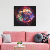 Cassiopeia Galaxy Supernova restant Canvas Afdruk (Insitu (Woonkamer))