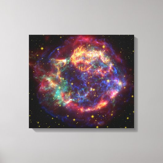 Cassiopeia Galaxy Supernova restant Canvas Afdruk (Voorkant)