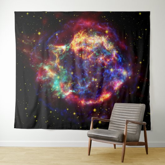 Cassiopeia Galaxy Supernova restant Wandkleed (In Situ (horizontaal))