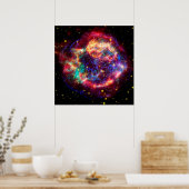 Cassiopeias Supernova Bubble - schoonheid in de ru Poster (Keuken)