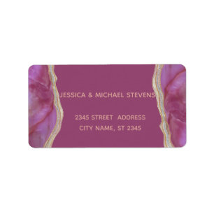 Cassis chic agate romantische elegant etiket