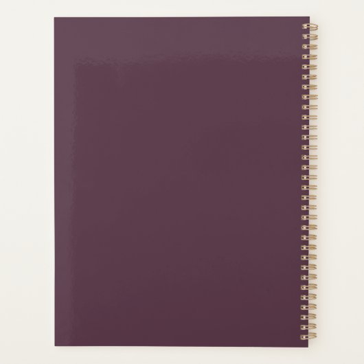 Cassis Mariage Floral Élégant Cadre en Or Planific (Dos)