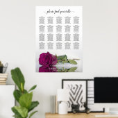 Cassis Rose violet 20 Tableau Mariage (Bureau à domicile)