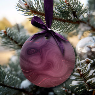 Cassis Strata Moody Pink en Paarse Luxe Agate Keramisch Ornament