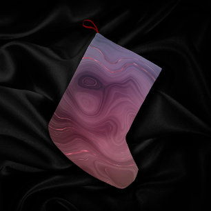 Cassis Strata Moody Pink en Paarse Luxe Agate Kleine Kerstsok
