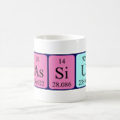 Cassius nom de table périodique mug (Centre)