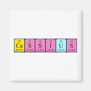 Cassius periodiek table name magnet magneet