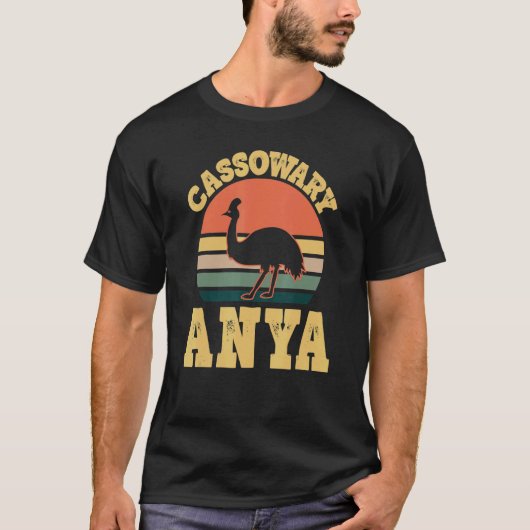 Cassowary Anya Leuke Cassowary Party Hongaarse Moe T-shirt (Voorkant)