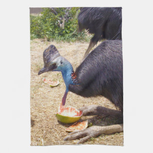 Cassowary Bird Mange Melons, Serviette de thé