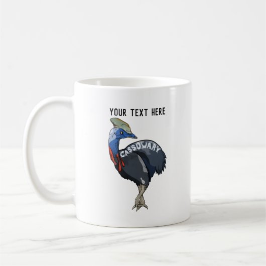 cassowary colored woth text koffiemok (Links)