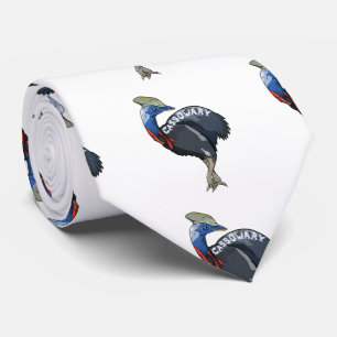 cassowary colored woth text stropdas