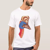 Cassowary Genuine Aboriginal Art T-shirt (Voorkant)