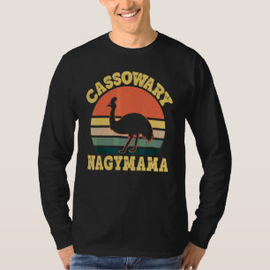 Cassowary Nagymama Schattige Cassowary Feest Honga T-shirt