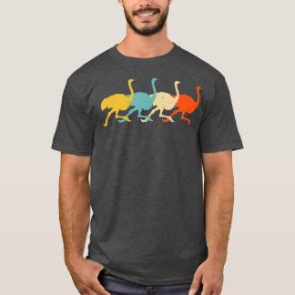 Cassowary Retro Ostrich Emu Bird Lover T-shirt