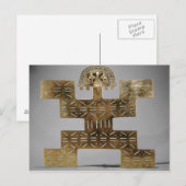 Cast Tumbaga pectoris uit Huaca del Dragon Briefkaart (Voorkant / Achterkant)