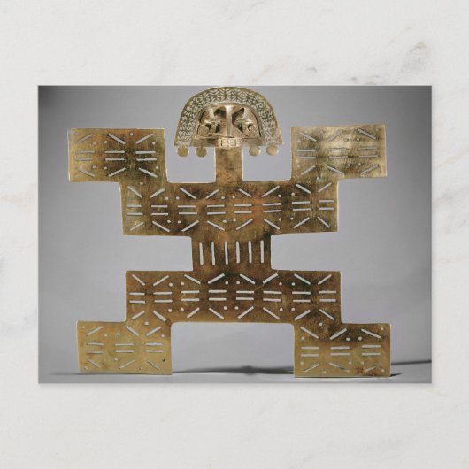 Cast Tumbaga pectoris uit Huaca del Dragon Briefkaart (Voorkant)