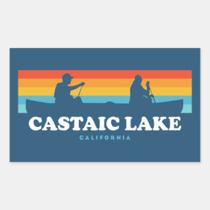 Castaic Lake California Kano Rechthoekige Sticker