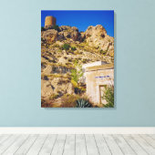 Castalla Castle Canvas Afdruk (Insitu (Houten vloer))