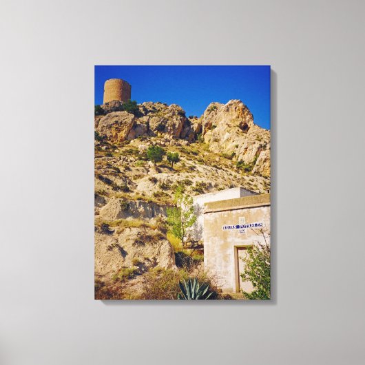 Castalla Castle Canvas Afdruk (Voorkant)