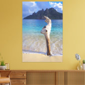 CASTAWAY HOUT 40x60 Canvas Afdruk (Insitu (Woonkamer))