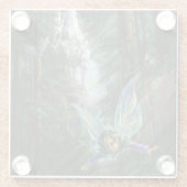 Casteel van Fairy en Yosemite Herfsten Glazen Onderzetter (Achterkant)