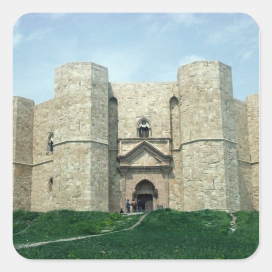 Castel del Monte Vierkante Sticker (Voorkant)