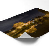 Castel Sant Angelo by night Poster (Hoek)