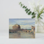 Castel Sant' Angelo en de Tiber, Rome Briefkaart (Staand voorkant)