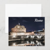 Castel Sant Angelo 's nachts in Rome (Voorkant / Achterkant)