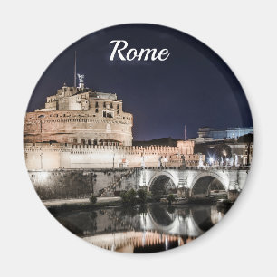 Castel Sant Angelo 's nachts in Rome Magnet Magneet