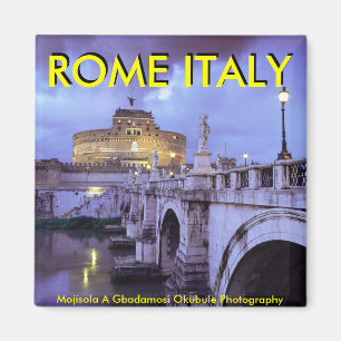Castel Sant'Angelo and Bridge, Rome, Italië Magneet