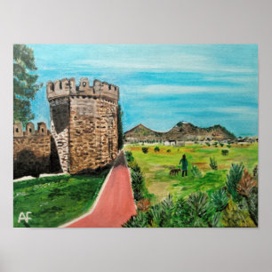 Castell de Benisanó Schilderij van Alfred Fox Poster
