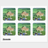 Castellina-in-Chianti Vierkante Sticker (Vel)