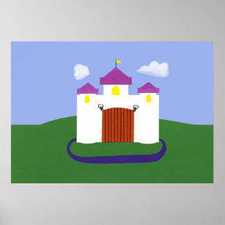 Castellsprookje met Paarse fretten Poster