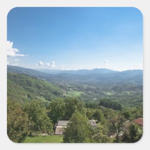 Castelnuovo di Garfagnana, Toscane, Italië - Vierkante Sticker
