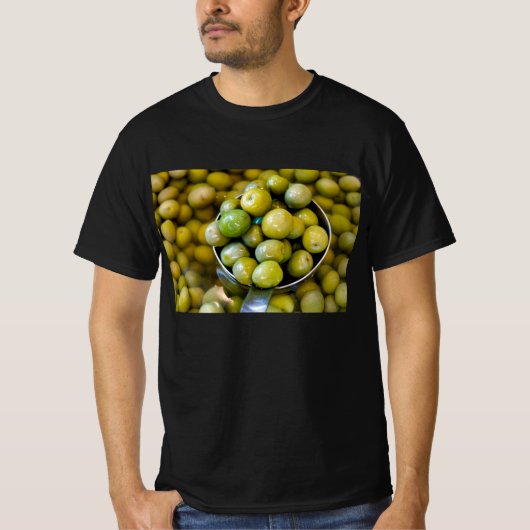 Castelvetrano zoete groene olijven t-shirt (Voorkant)