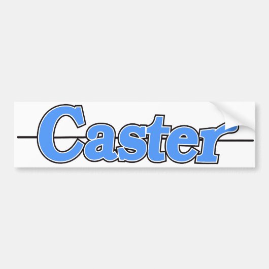 Caster Sticker Blue (Voorkant)