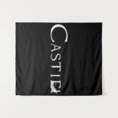 Castiel met veer wandkleed (Voorkant (horizontaal))