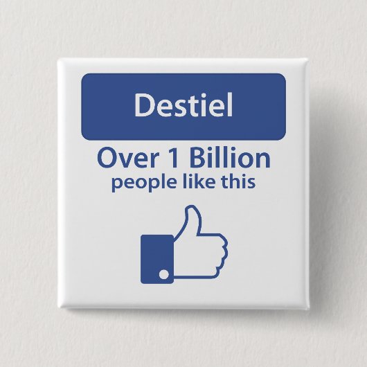 Castiel Vierkante Button 5,1 Cm (Voorkant)