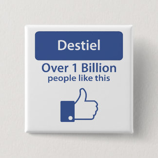 Castiel Vierkante Button 5,1 Cm