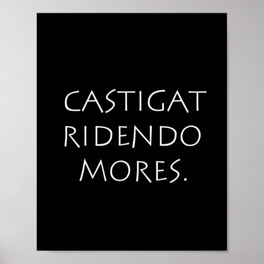 Castigat ridendo mores poster (Voorkant)