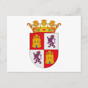 Castilla y Leon Coat of Arms Briefkaart