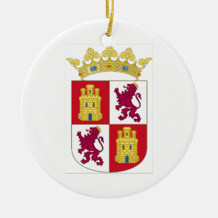 Castilla y Leon (Spanje) Wapenstaafje Keramisch Ornament