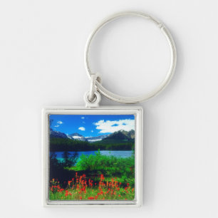 Castilleja-wildebloemen Sleutelhanger