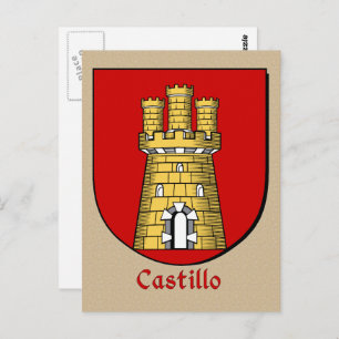 Castillo Ancestral Heraldic Shield Briefkaart