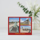 Castillo de San Marcos Briefkaart (Staand voorkant)